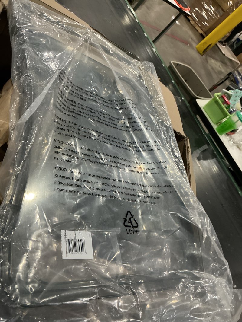 Condition photo showing Good Condition for strongarm clear view walker tray + bag + non-slip mat & cup holder, tray for folding walkers, food tray, walker accessories, tray table for standard adult walkers (black)