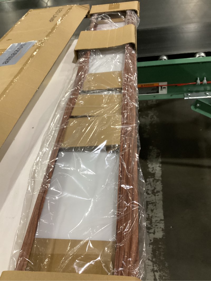 Condition photo showing New/Like New for FAITHSAIL 4FT LED Light Fixture with 3000K/4000K/5000K CCT Selectable Dimmable 4 Foot LED Linear with Wooden Look 50W 5500LM Flush Mount Ceiling Wraparound for Kitchen, Bedroom, Laundry 4FT | 1 Pack