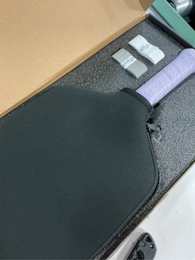 Condition photo showing Good Condition for pickleball paddles, 18k raw carbon fiber pickleball paddle high grit & spin with pp honeycomb core 1