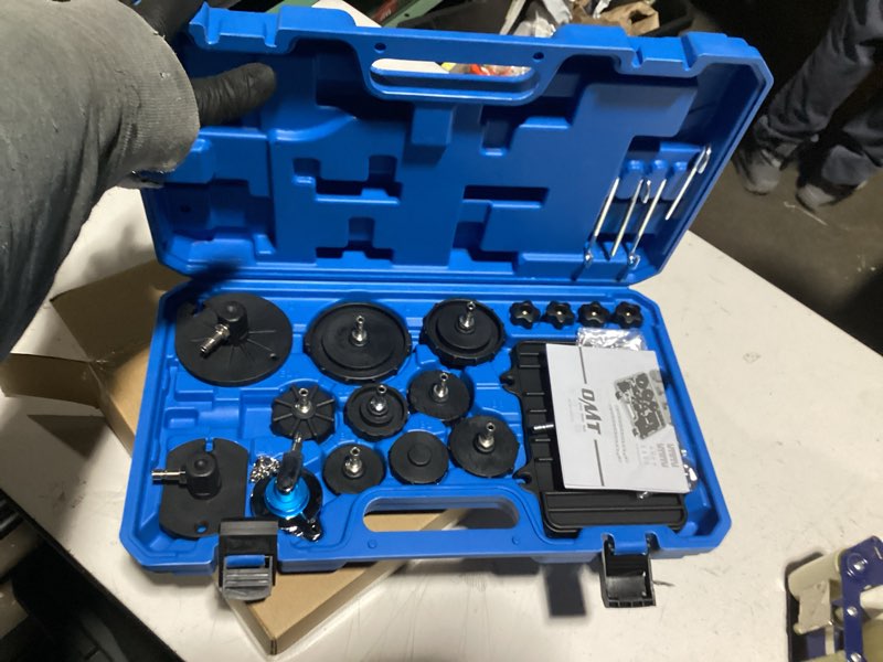 Orion Motor Tech Brake Master Cylinder Bleeder Kit, Brake Bleeder Kit with 12 Master Cylinder Adapte