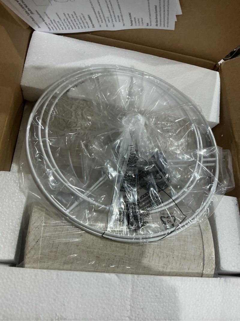 Condition photo showing Good Condition for 19.5'' Farmhouse Table Lamps for Bedrooms Set of 2 Vintage Bedside Lamps for Nightstand with USB Charging Ports Traditional Rusic Side Table Lamps for Living Room Wooden Carved Floral, Pull Chain ?pull chain switch and 19.5" -white