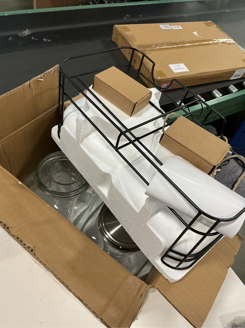 Condition photo showing New/Like New for 2 Gallon Drink Dispensers for Parties, 2 Pack Beverage Dispensers with Stand, Glass Water Jug Dispenser, with 18/8 Stainless Steel Spigot, Great for Party, Wedding, Picnic, BBQ 2 Gallon - 2PACK