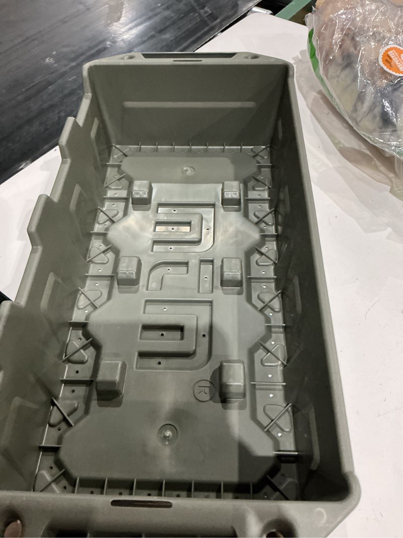 Condition photo showing As Is for can ammo crate tray only - designed
