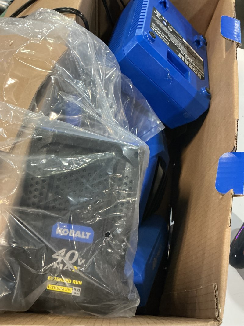 Condition photo showing Good Condition for kobalt gen4 40-volt 520-cfm 120-mph battery handheld leaf blower 4 ah (battery and charger included)