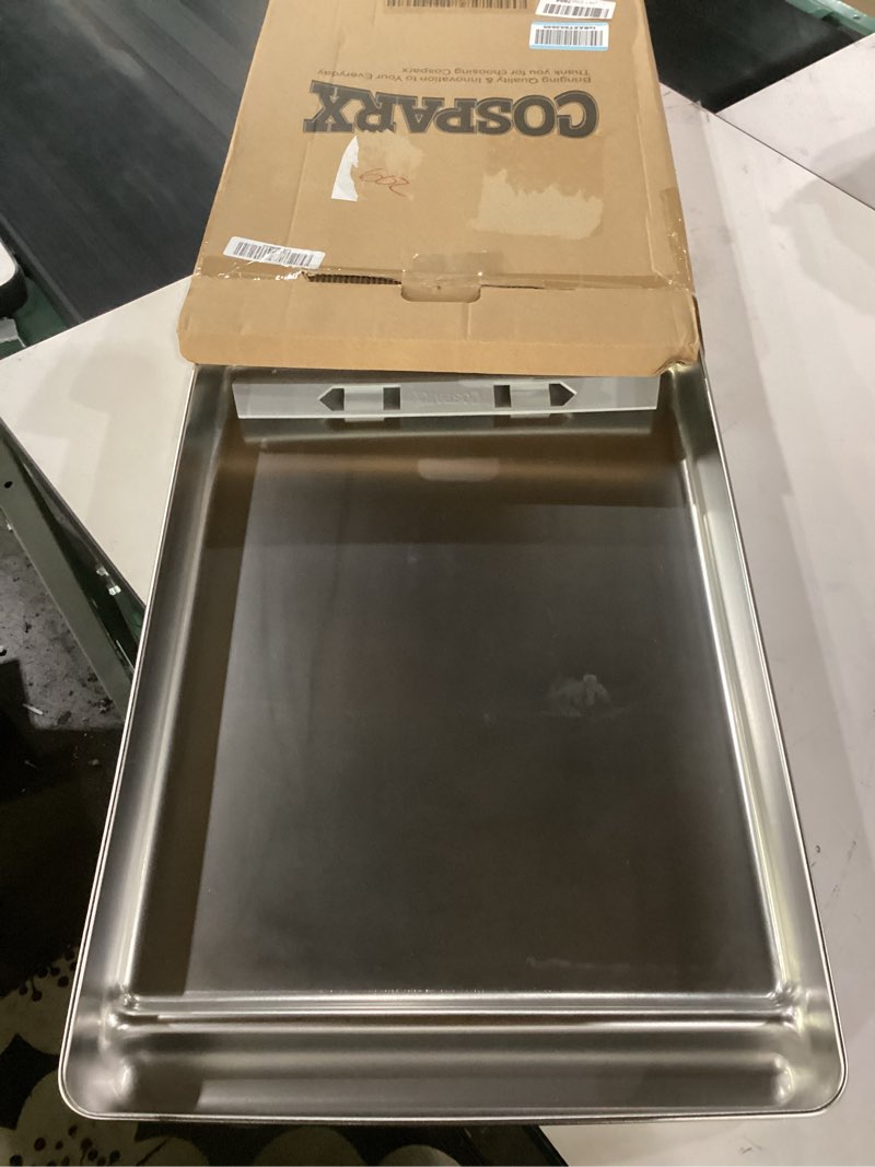Condition photo showing Good Condition for upgraded stainless steel reusable litter tray compatible with petsafe scoop-free self-cleaning cat litter boxes – deeper waste section & enhanced odor control upgraded deeper waste section