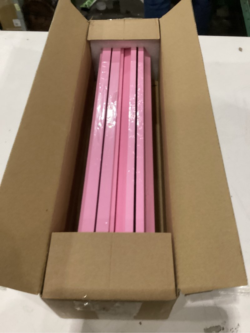 lumivia mahjong racks with pushers, pink wooden american mahjong tile pushers and racks set of 4, ma