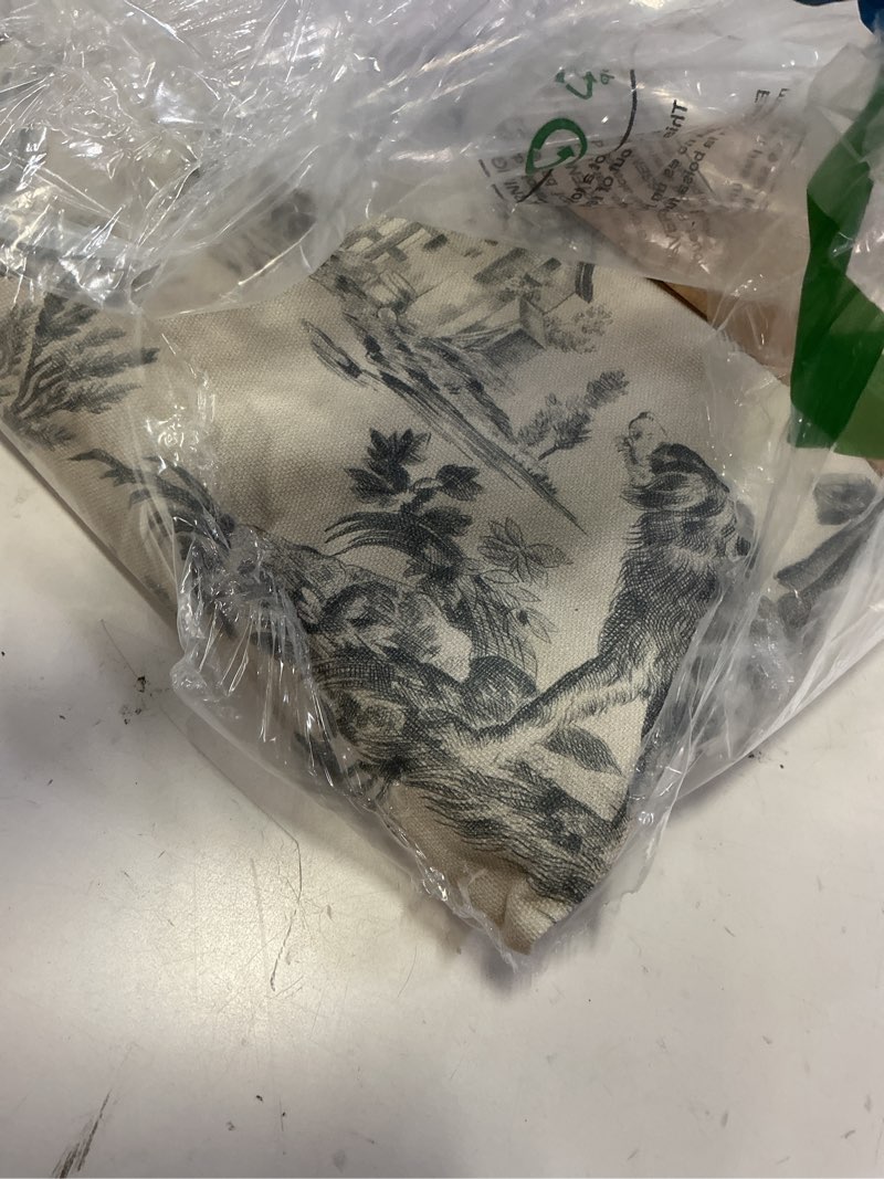 Condition photo showing Good Condition for maison d' hermine curtains for living room 100% cotton 124 inch length one panel light filtering toile curtains for bedroom windows with rod and loop pockets (the miller paloma gray, 50" w x 124" l) 013 - the miller - paloma grey 50"w x 124"l (pack of 1)