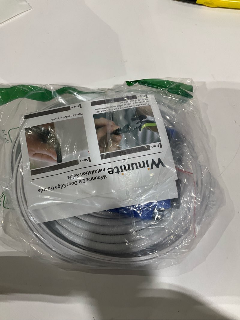 Condition photo showing As Is for Winunite 32.8ft(10m) Car Door Edge Guards White – Fits Most Vehicles, No Glue, U-Shaped, Built-in Metal Clips, Scratch and Chip Resistant – Reduces Dings in Parking Lots white 32-4/5Ft