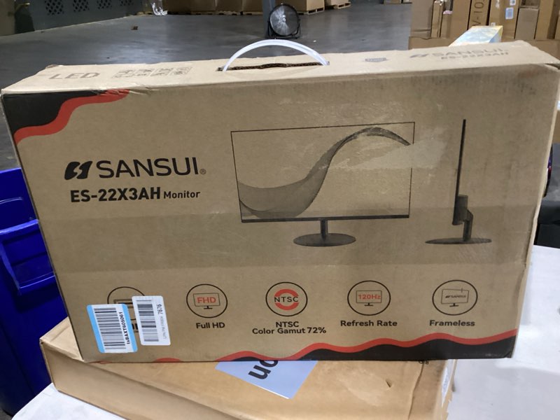 Condition photo showing New/Like New for SANSUI 22 Inch 120Hz Monitor, FHD Computer Monitor 4000:1 Contrast Ratio with Adaptive Sync, HDR 100% sRGB, HDMI x 2, VESA Mount, Eye Care for Home/Office (ES-22X3AH, One HDMI Cable Included).