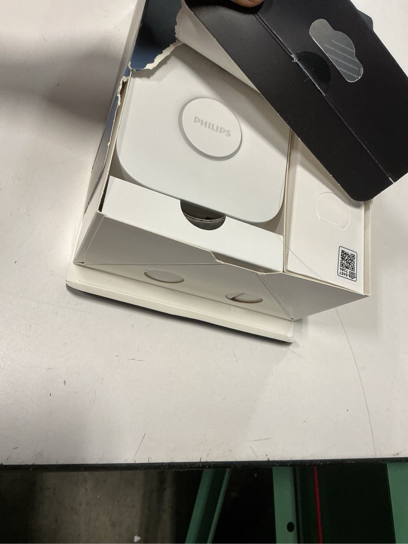Condition photo showing Good Condition for philips hue bridge, unlock the full potential of hue bridge system, multi-room and out-of-home control, create automations and zones, smart lighting hub, works with voice and matter-compatible bridge only 1 count (pack of 1)