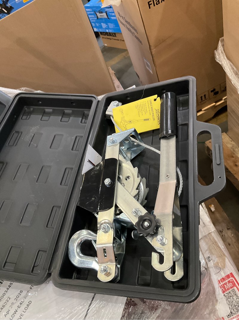 Condition photo showing Good Condition for x-power 1500-lb 15-ft steel cable puller winch