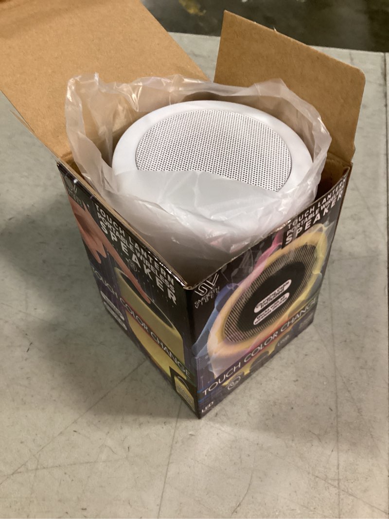 Condition photo showing New/Like New for 3.75" x 4.75" touch lantern portable wireless speaker