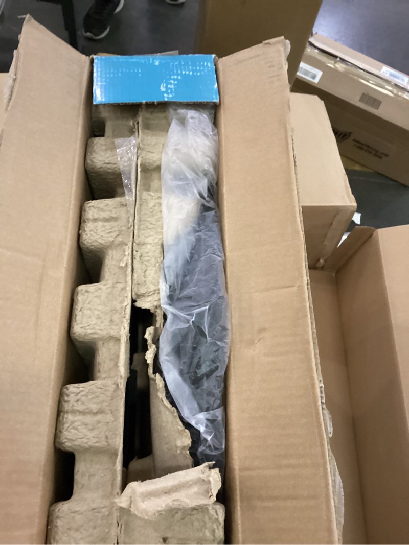 Condition photo showing As Is for BLACK+DECKER 18" Oscillating Stand Fan with Remote Control Black: Adjustable Height, 3 Speeds, ETL Listed