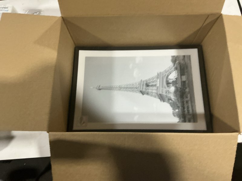 Condition photo showing Good Condition for upsimples 13x19 picture frame set of 5, display pictures 11x17 with mat or 13 x 19 without, wall gallery poster frames, black black 13x19