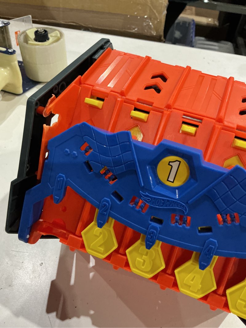 Condition photo showing As Is for hot wheels roll out raceway, track set