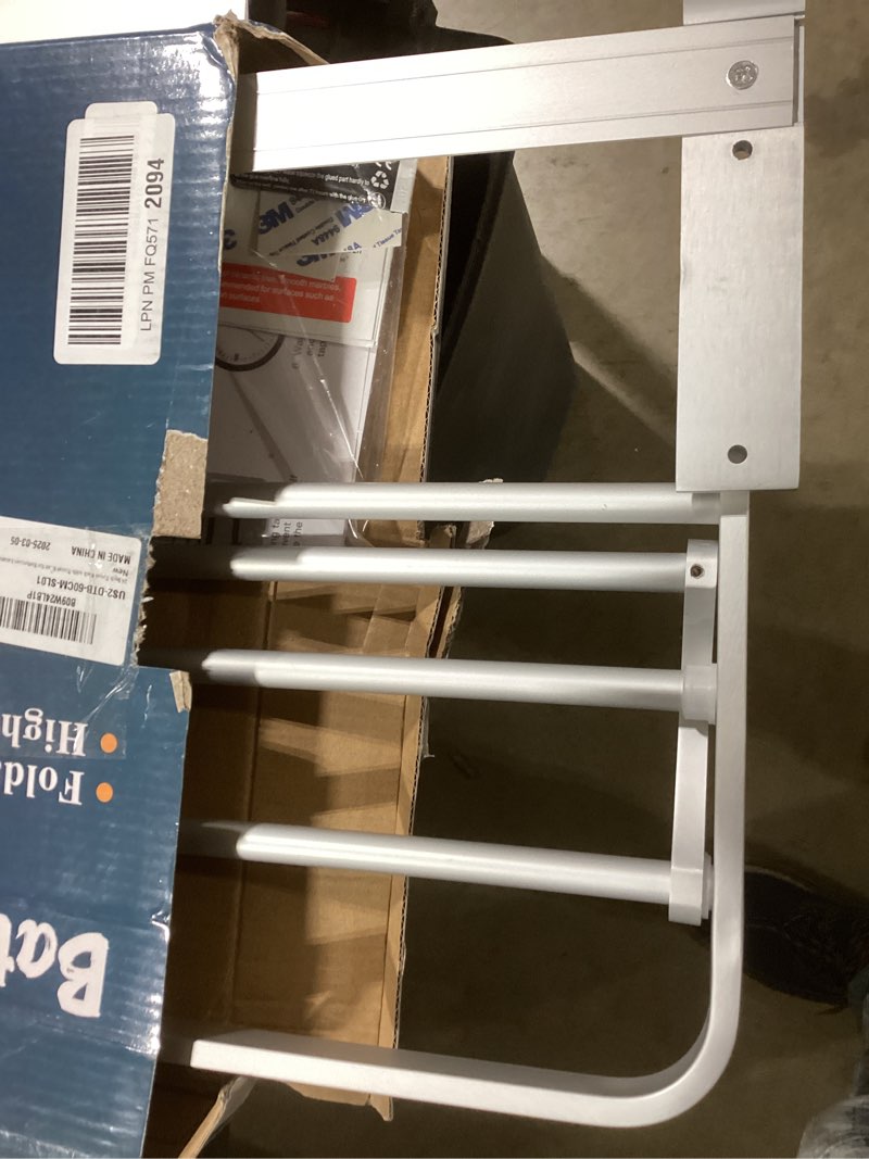 volpone 24 inch towel rack with towel bar holder foldable towel shelf with movable hooks rustproof towel storage wall mount for bathroom lavatory silver