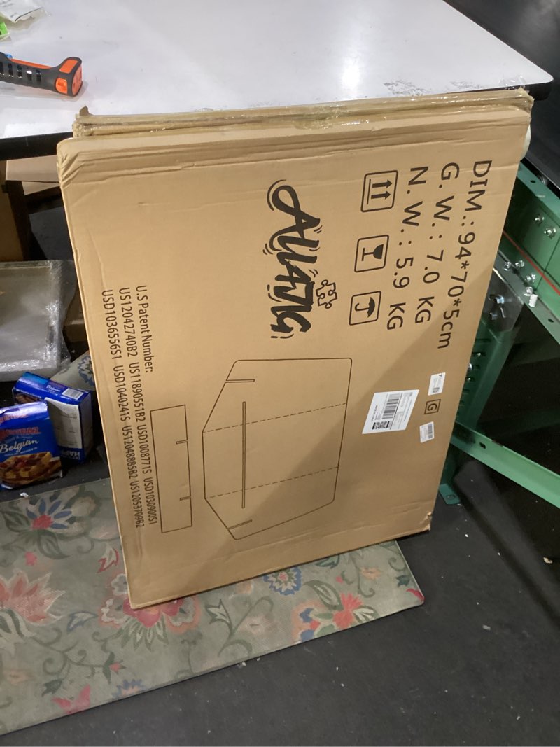 Condition photo showing New/Like New for ALL4JIG 1500 Pieces Rotating Puzzle Board with 4 Drawers and Cover,25"x34" Portable Wooden Jigsaw Puzzle Table for Adults,Lazy Susan Spinning Puzzle Boards Birthday Gift for mom