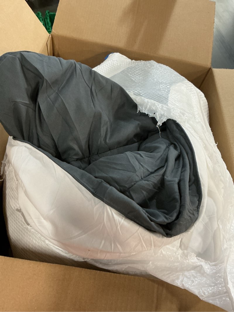 Condition photo showing As Is for TEKAMON All Season Reversible King Comforter Winter Warm Summer Soft Quilted Down Alternative Duvet 