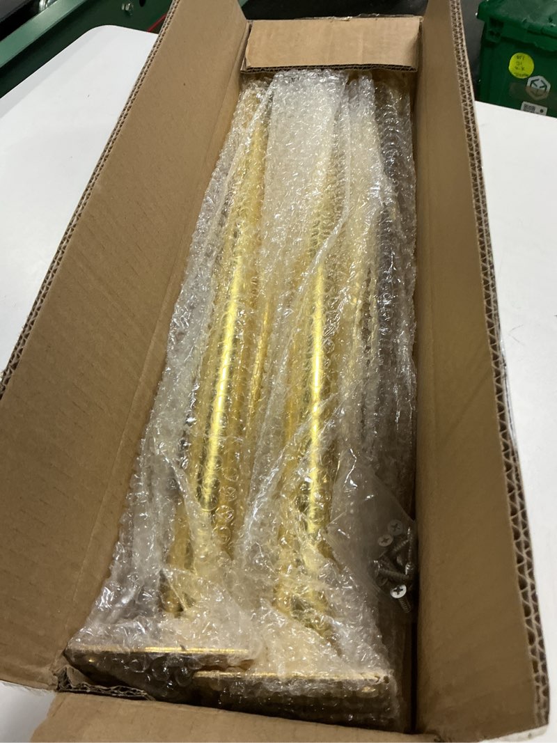 Condition photo showing Good Condition for osring 20 inch furniture legs gold round tapered metal table leg, slant cabinet furniture feet hardware for coffee table, 4 pack