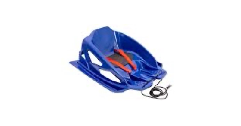 SportsStuff Plastic Toddler Sled with Seat Belt – Safe, Lightweight Baby Snow Sled