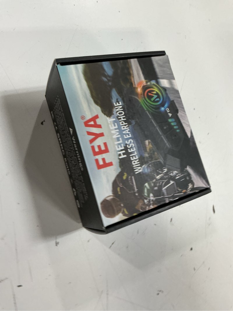Condition photo showing New/Like New for feya motorcycle helmet speakers high battery life helmet headphone ipx6 automatic answer/call music control/intelligent noise/wake up siri, 2 different types of mic - compatible with all helmets - y10