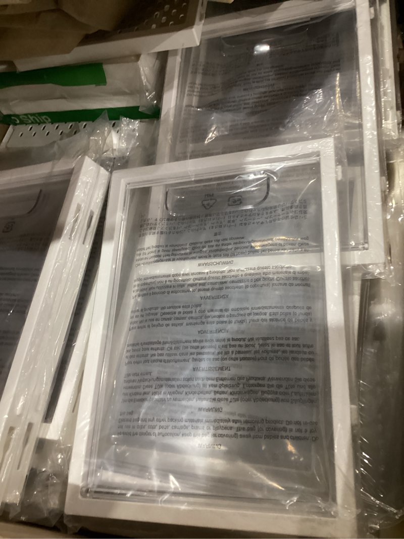 Condition photo showing As Is for Amazon Basics Stackable and Foldable Clear Shoe Storage Organizer Box, Large, Pack of 12