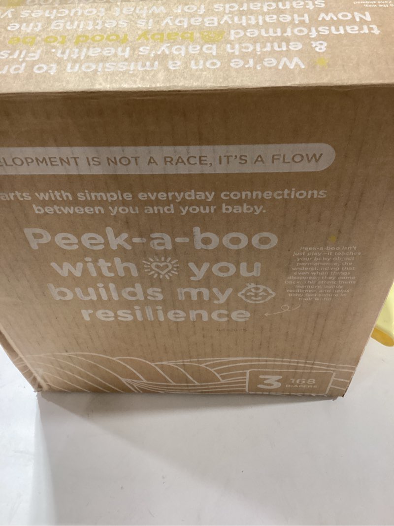 Condition photo showing New/Like New for Our Diapers | EWG Verified Safe & Plant-Based Diapers | Leak Protection | Soft Organic Cotton Shell | Chlorine-Free Diaper for Sensitive Skin | Size 3 (16-28 lbs) 168 Count Size 3 168 Count