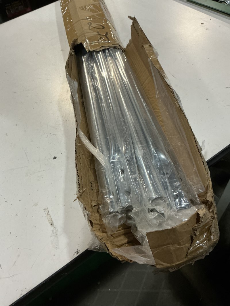 Condition photo showing Good Condition for 10" extended retractable roof chimney stove pipe fixing bracket, l/98", compatible with 10" diameter chimney pipe, ensures chimney stability and prevents sway or collapse, silver