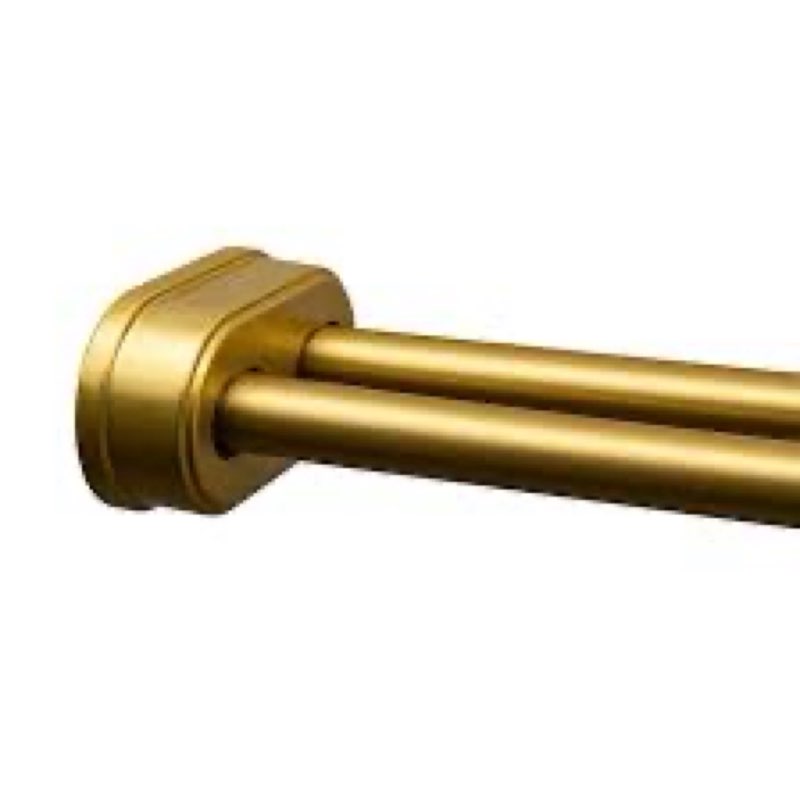 allen+roth 44-in to 72-in double curved shower rod