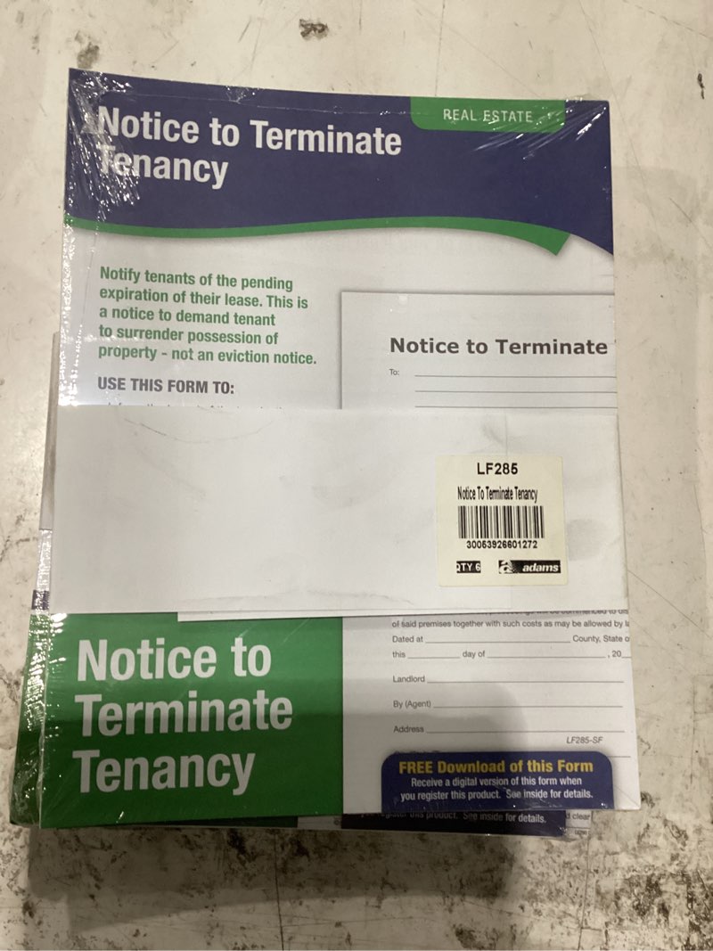 Condition photo showing New/Like New for 6pcs adams offer to purchase real estate, forms and instructions (lf290)