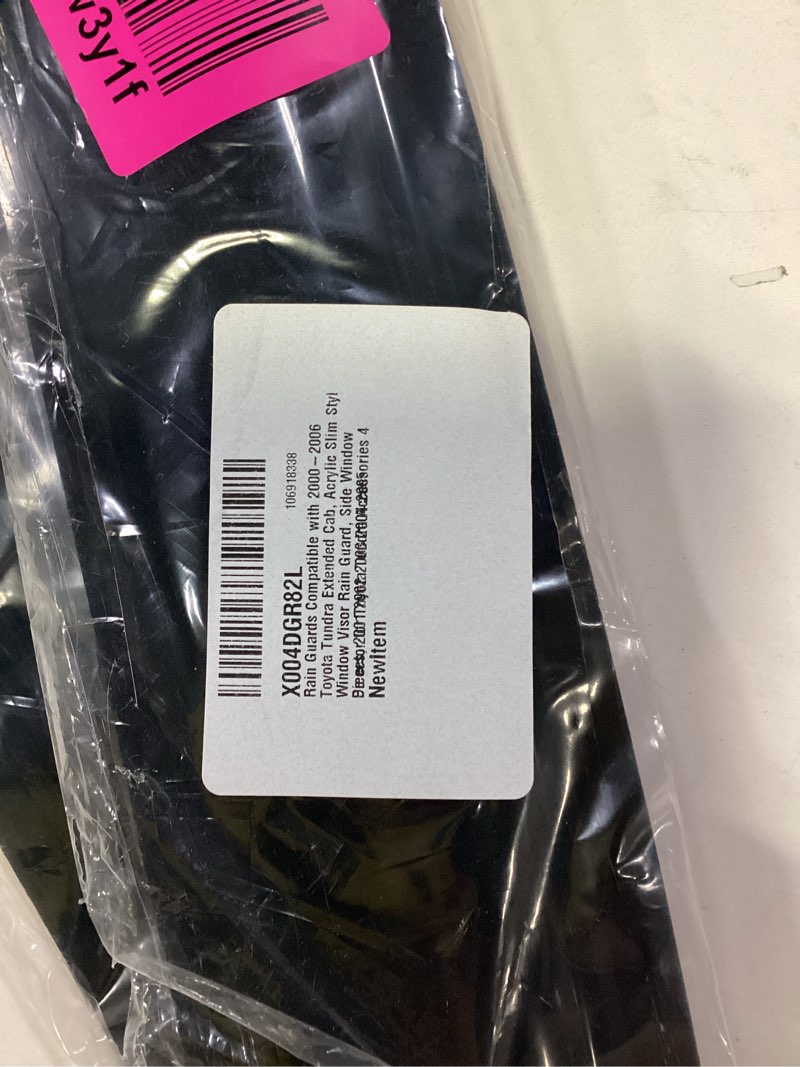 Condition photo showing New/Like New for Window Visors Rain Guards for 2000-2006 Toyota Tundra Access Cab, Out-Channel Window Vent Wind Deflectors Visors Shades for 00-06 Tundra Regular Cab, for 2 Front Doors