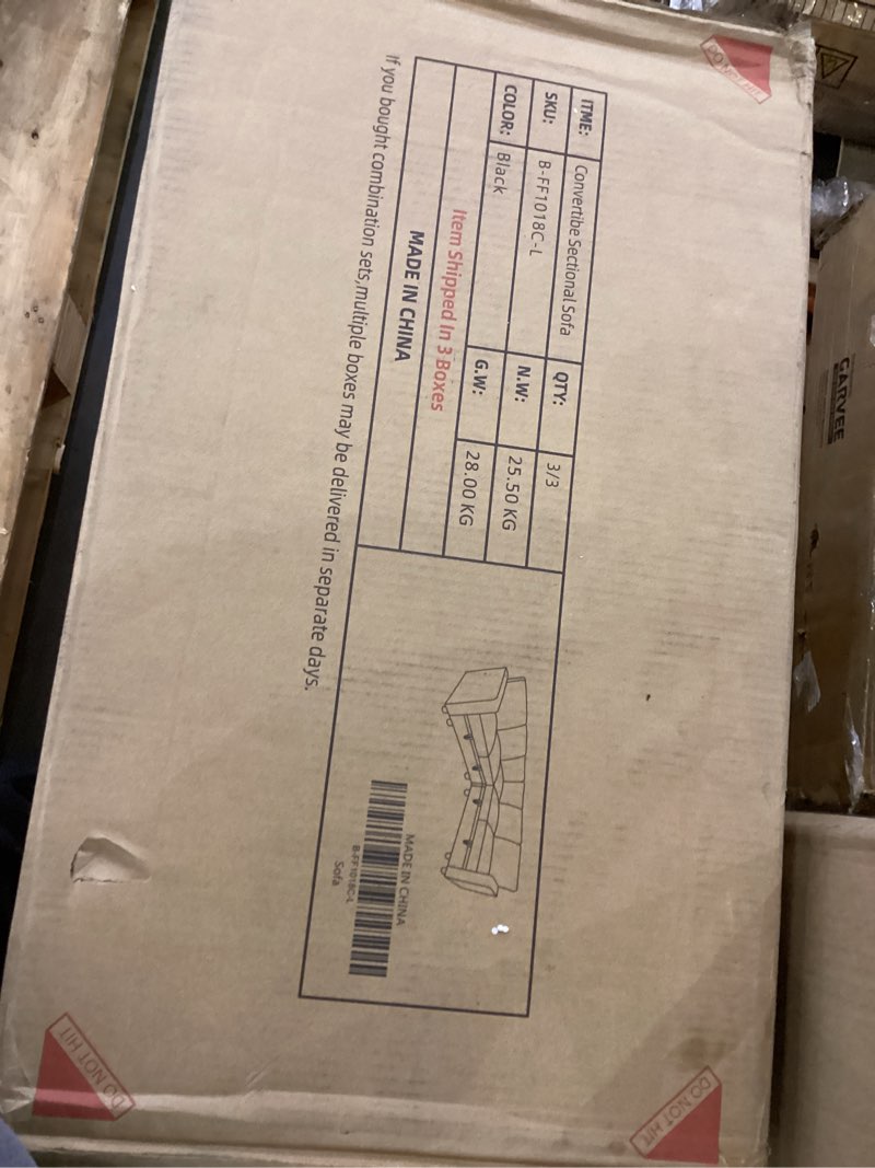 sectional sofa incomplete 