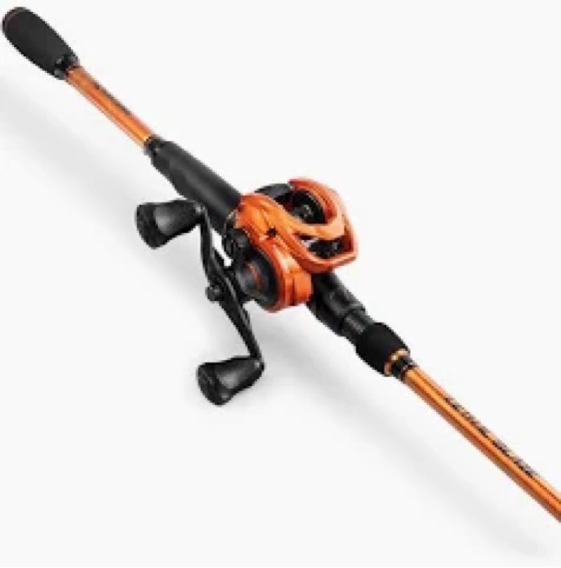 KastKing Lethal Blaze Twin-Tip Baitcaster Rod and Reel Combo Right Handed / 6'4" / Medium / Fast