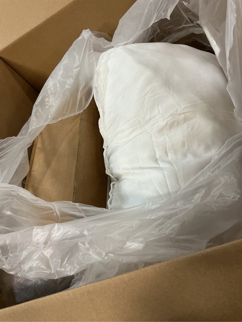 Condition photo showing Good Condition for Amazon Basics Down-Alternative Pillows for Stomach and Back Sleepers, Soft Density, 20 x 36 inches, 2-Pack, White King (Pack of 2) Soft Pillow