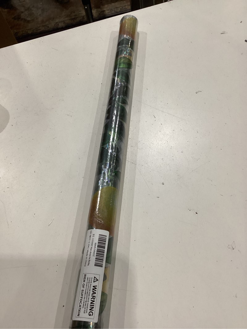 Condition photo showing New/Like New for stained glass window film, rainbow privacy, one way decorative tint, static cling, renter friendly for home bathroom door rainbow lemon tree 23.5*78.5