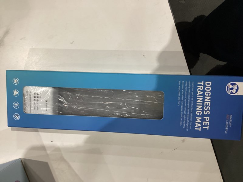 Condition photo showing New/Like New for DOGNESS Rechargeable Pet Shock Mat, 31"x15" Safe Cat Scat Repellent Mat Electronic Training Pads Keep Dogs and Cats Off Couch, Bed, Indoor Cat Deterrent Mat (Grey) 31"x15" Grey