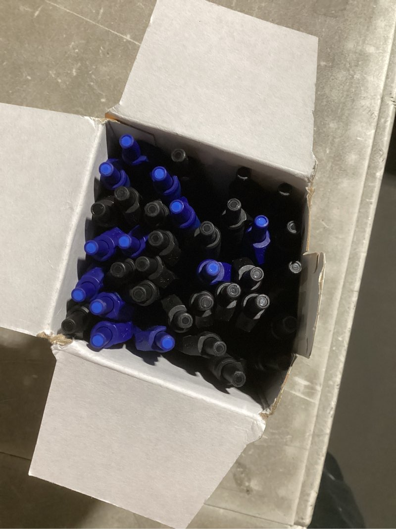Condition photo showing New/Like New for bic soft feel retractable ballpoint pen with 1.0 mm medium point and no-slip grip, 36-count in assorted ink bulk pack, black and blue ink 36 count (pack of 1)