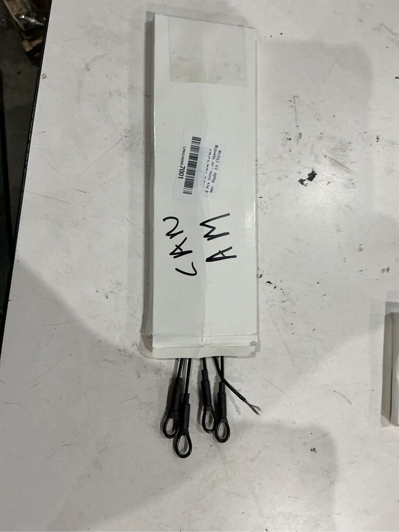 Condition photo showing As Is for 6 pcs extended door cables for defender max 2022-present hd10 full doors, longer than oem cables fits four doors for wider door opening