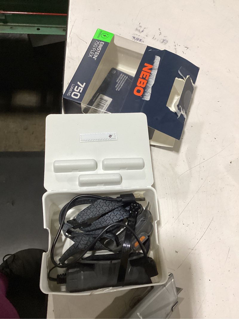 Condition photo showing New/Like New for nebo einstein 750 lumen led gray flex headlamp