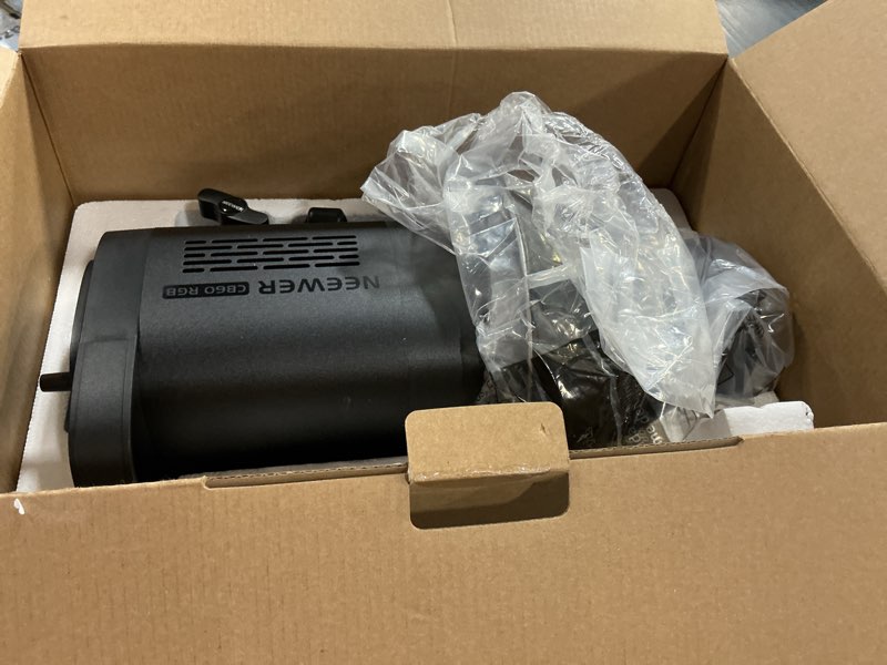 Condition photo showing Good Condition for NEEWER CB60 RGB 70W LED Video Light with App Control, Bowens Mount COB Full Color Continuous Output Lighting 18000Lux/1m CCT 2700K-6500K CRI97+ 17 Scenes for Photography/Studio Video Recording