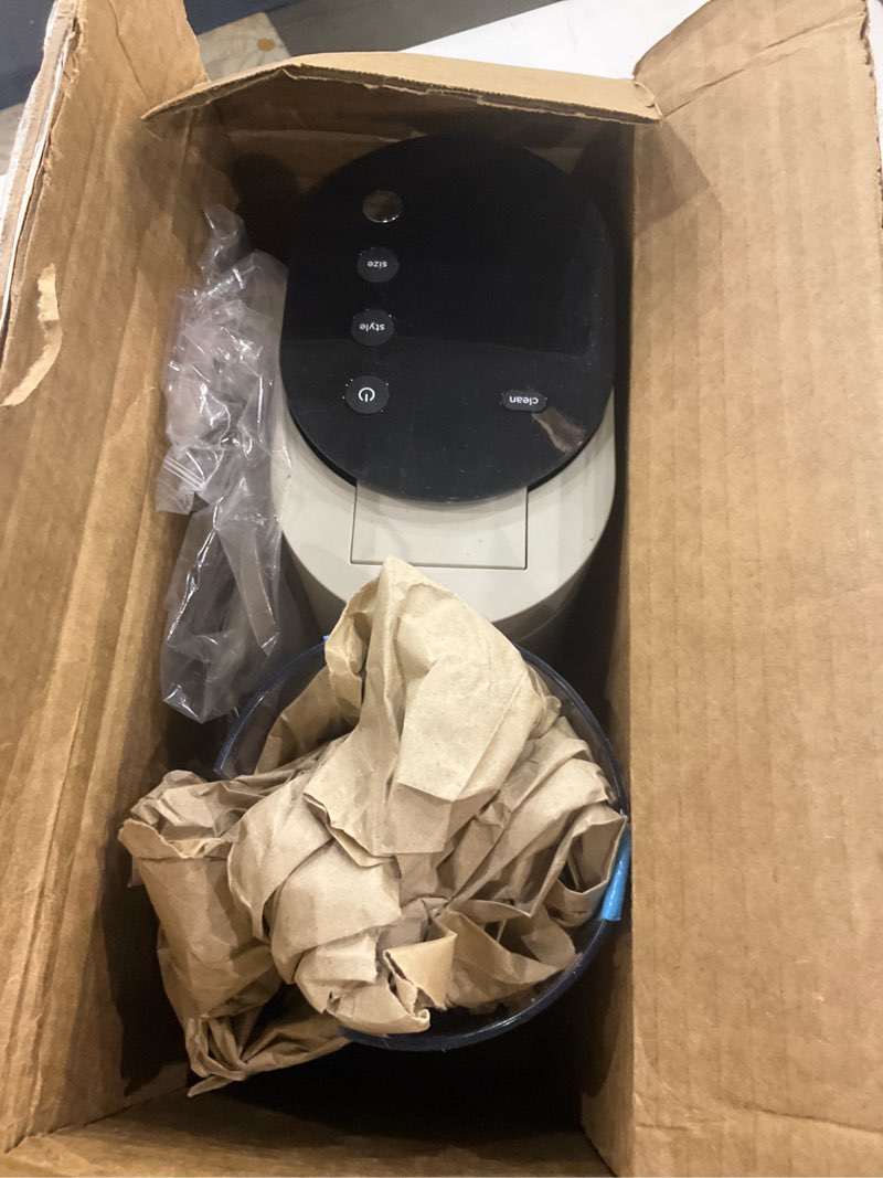 Condition photo showing As Is for Ninja Pods & Grounds Single-Serve Coffee Maker, K-Cup Pod Compatible, Brews Grounds, Compact Design, 56-oz. Reservoir, 6-oz. Cup to 24-oz. Travel Mug Brew Sizes, Iced Coffee Maker, Stone, PB041ST