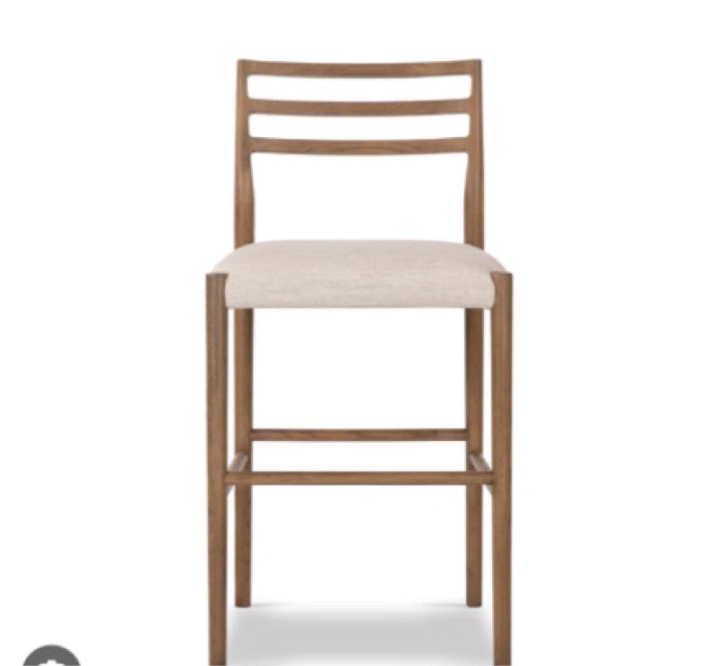 Glenmore light carbon counter & bar stool 