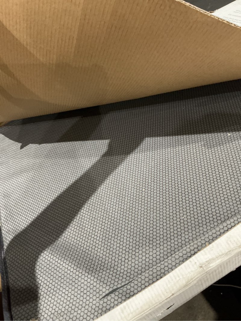 Condition photo showing As Is for meliusly heavy duty bunkie board king size (76x80) - non-slip breathable bed support board for slatted bed frame, anti-sag under bed support, noise minimizing moisture resistant bed board king (76x80'')