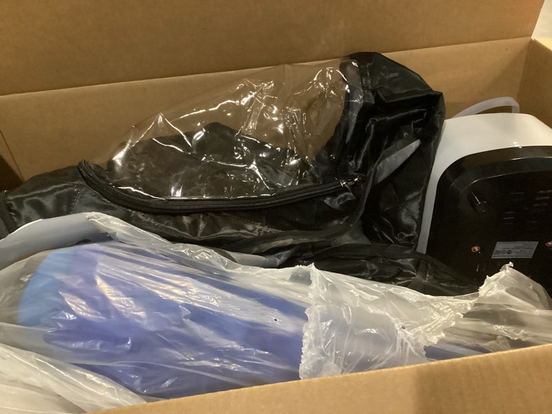 Condition photo showing As Is for Upgraded Portable Sauna for Home?Relaxation, Steam Sauna for Home with Steamer, Remote Control, Folding Chair, 9 Levels