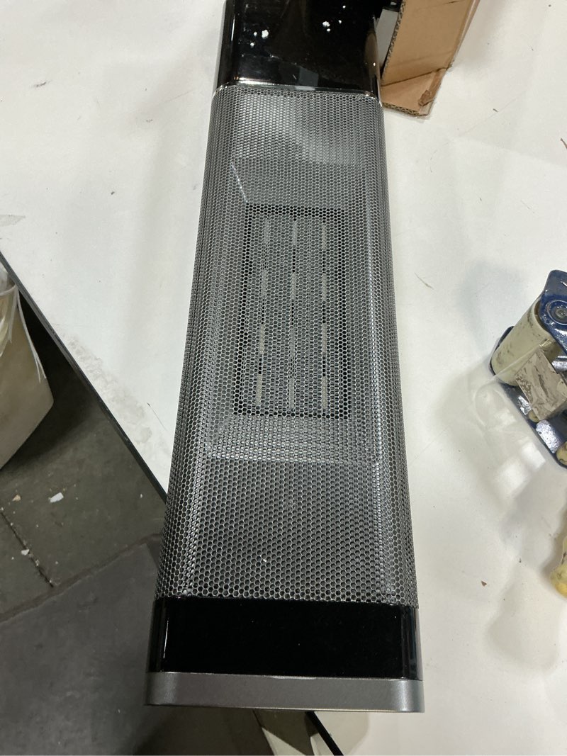 Condition photo showing Good Condition for Dumos 24inch Space Heaters for Indoor Use, Portable Heater with 3 Light Colors, Adjustable Thermostat with Remote, Tip-over Protection Up to 95°F, 60°Oscillation New Sliver 24"*8.5"*7"