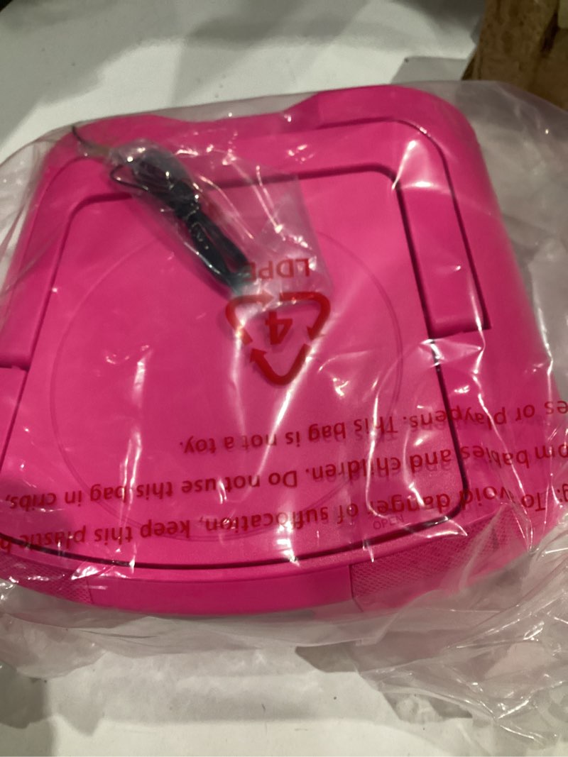 Condition photo showing Good Condition for onn. portable cd boombox with digital fm radio, pink