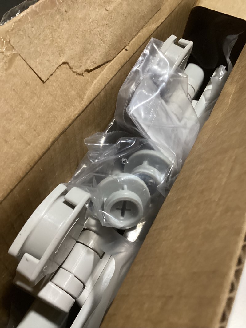 Condition photo showing As Is for Bemis 1500EC Durable Wood Toilet Seat with Easy Clean Hinges, Made in USA, Elongated, Ice Grey Elongated 1-Pack Elongated