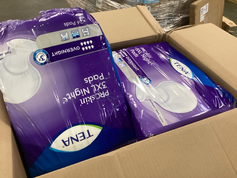 TENA ProSkin - Almohadillas para incontinencia 3XL durante la noche para hombres y mujeres, 48 unidades