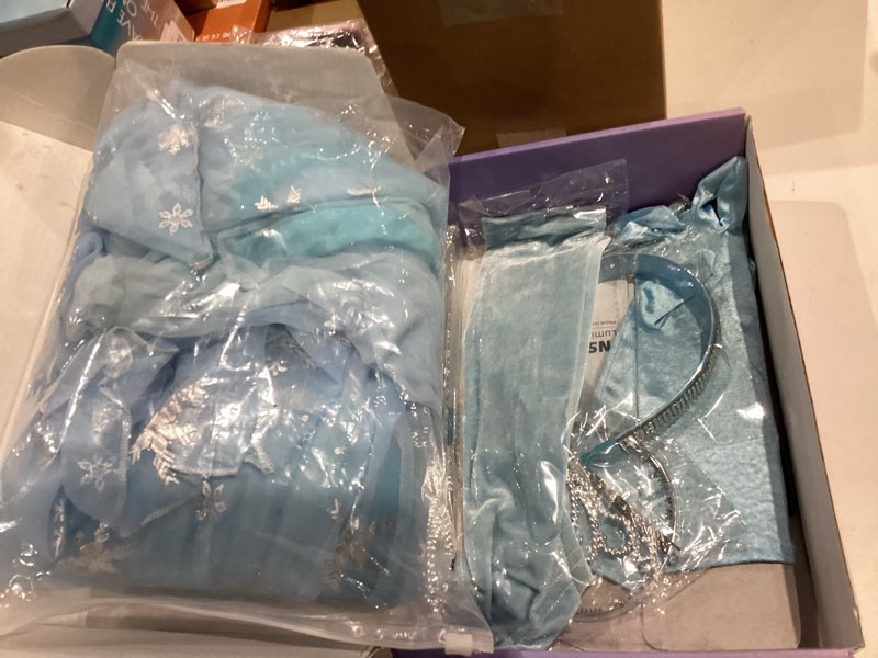 Condition photo showing Good Condition for Princess Dress Up Clothes, Syncs with Music, App-Control, RGB LED Light Up Princess Dress for Girls with Accessories 5-6 Years