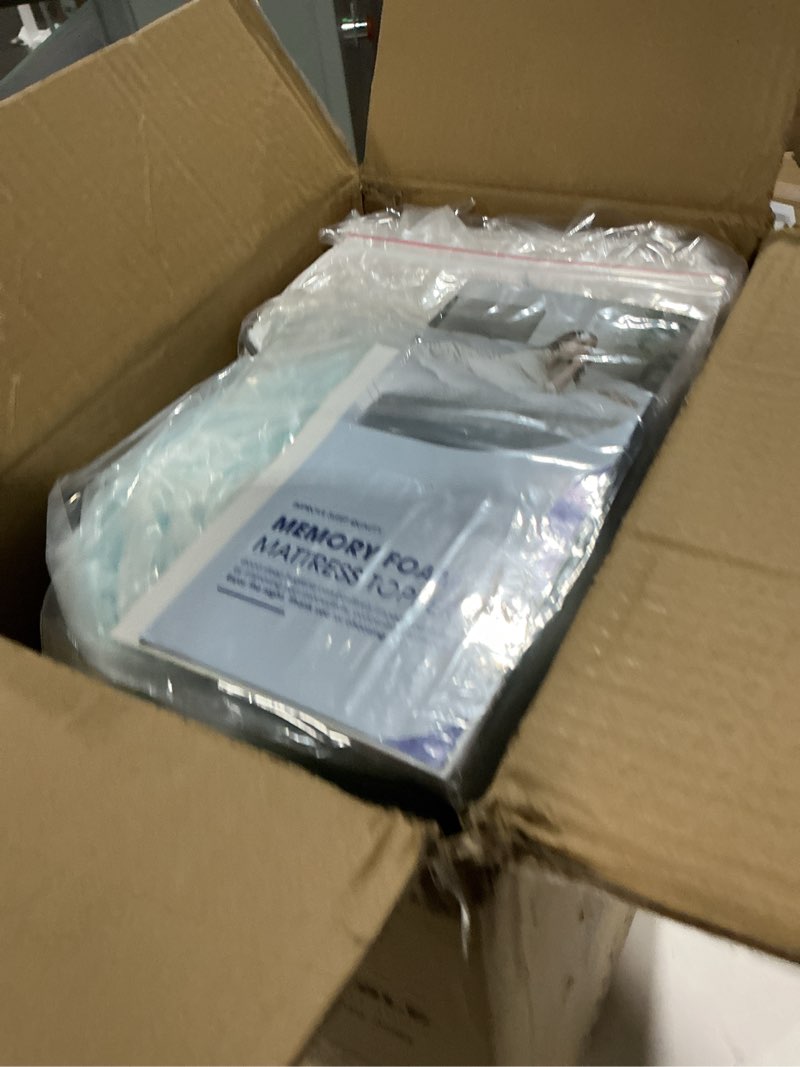 Condition photo showing Good Condition for Dual Layer 3 Inch Memory Foam Mattress Topper Twin XL Size, 2 Inch Cooling Gel Memory Foam Plus 1 Inch Pillow Top Mattress Pad Cover, with 8-21 Inch Deep Pocket Twin XL Dual Layer White